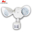 Twin-Head Outdoor llevó la luz de seguridad Round LED Flood Light anochecer al amanecer